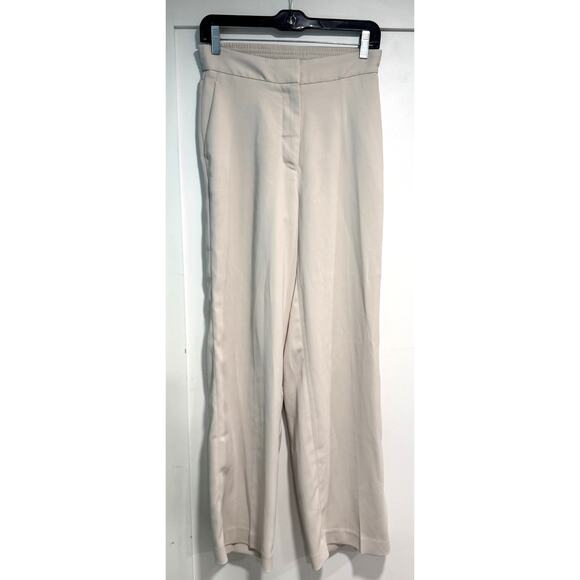 QUINCE Stretch Crepe Classic Trouser Pants Wide Leg Office Size 6 - Picture 3 of 6